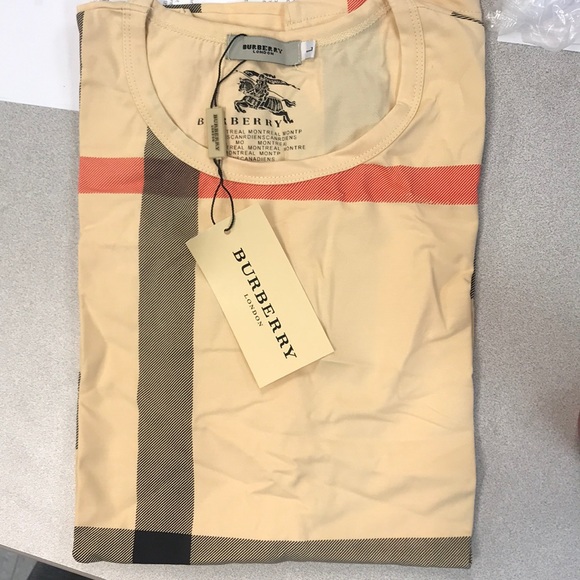 Burberry Tops - BURBERRY T SHIRT SHORT SLEEVE (LARGE)